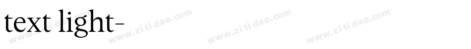 text light字体转换
